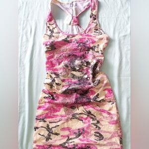 Stylish Pink and Cream Women's Dress
